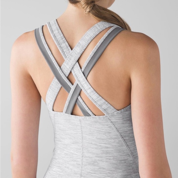 lululemon athletica Tops - Lululemon Compassion Gray Tank Top Size Small